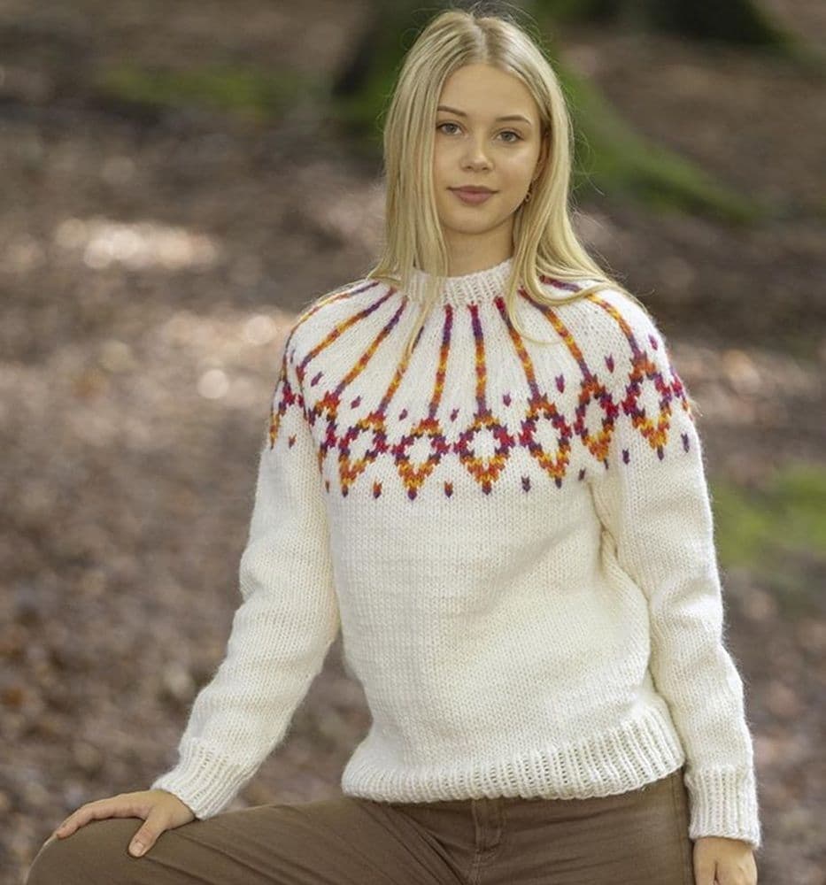 Viking Yarn Ladies Sweater Knitting Pattern in Naturgarn Chunky 2432-3aP PDF DOWNLOAD