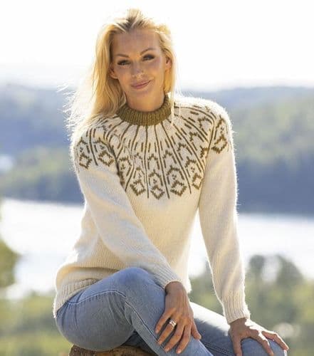Viking Yarn Ladies Sweater Knitting Pattern in Viking Wool 2330-6P PDF DOWNLOAD