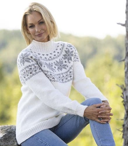Viking Yarn Ladies Sweater Knitting Pattern in Viking Wool 2330-9P PDF DOWNLOAD