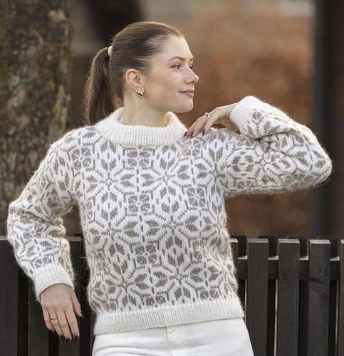 Viking Yarn Ladies Sweater Knitting Pattern in Viking Wool 2501-4P PDF DOWNLOAD