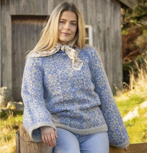 Viking Yarn Ladies Sweater Knitting Pattern in Viking Wool 2601-5aP PDF DOWNLOAD