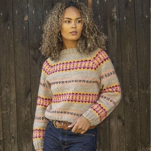 Viking Yarn Ladies Sweater Knitting Pattern in Viking Wool 2601-7aP PDF DOWNLOAD
