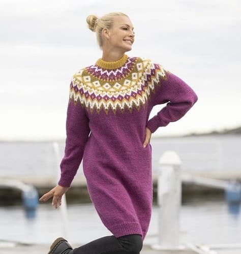 Viking Yarn Ladies Tunic Knitting Pattern in Viking Wool 2329-4P PDF DOWNLOAD