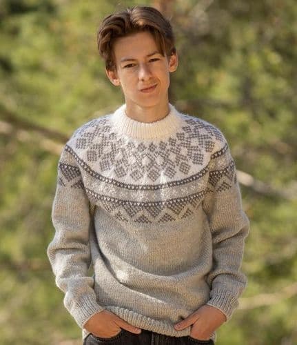 Viking Yarn Mens Sweater Knitting Pattern in Viking Wool 2330-10P PDF DOWNLOAD