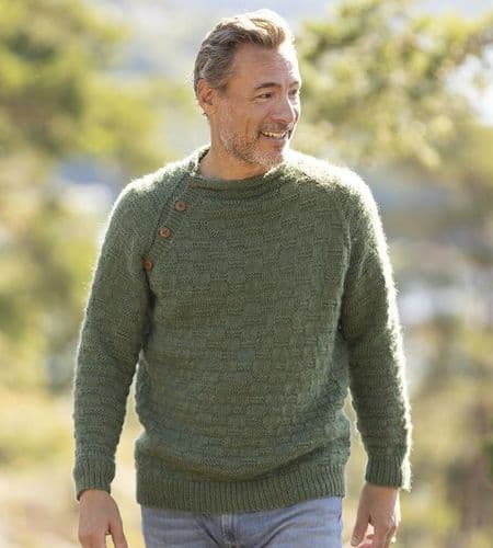 Viking Yarn Mens Sweater Knitting Pattern in Viking Wool 2330-13P PDF DOWNLOAD