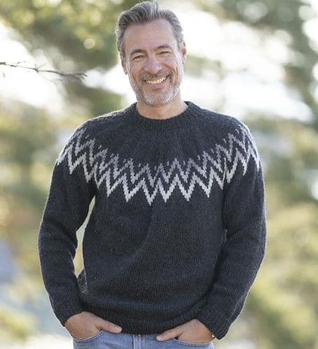 Viking Yarn Mens Sweater Knitting Pattern in Viking Wool 2330-1bP PDF DOWNLOAD