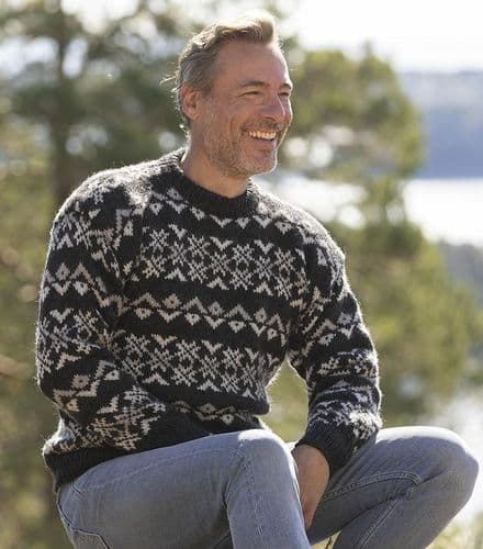Viking Yarn Mens Sweater Knitting Pattern in Viking Wool 2330-3P PDF DOWNLOAD