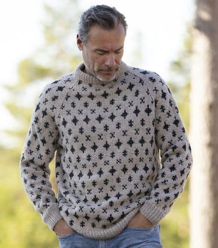 Viking Yarn Mens Sweater Knitting Pattern in Viking Wool 2330-7P PDF DOWNLOAD