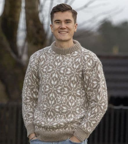 Viking Yarn Mens Sweater Knitting Pattern in Viking Wool 2501-3P PDF DOWNLOAD