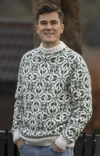 Viking Yarn Mens Sweater Knitting Pattern in Viking Wool 2501-6P PDF DOWNLOAD