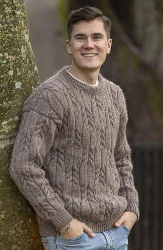 Viking Yarn Mens Sweater Knitting Pattern in Viking Wool 2502-1P PDF DOWNLOAD