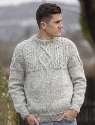 Viking Yarn Mens Sweater Knitting Pattern in Viking Wool 2502-10P PDF DOWNLOAD