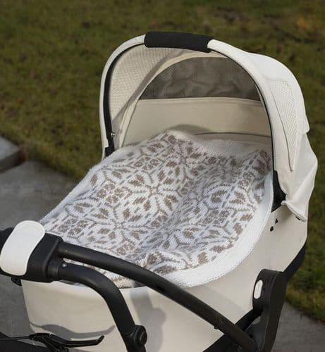 Viking Yarn Pram Blanket Knitting Pattern in Viking Wool 2501-7P PDF DOWNLOAD